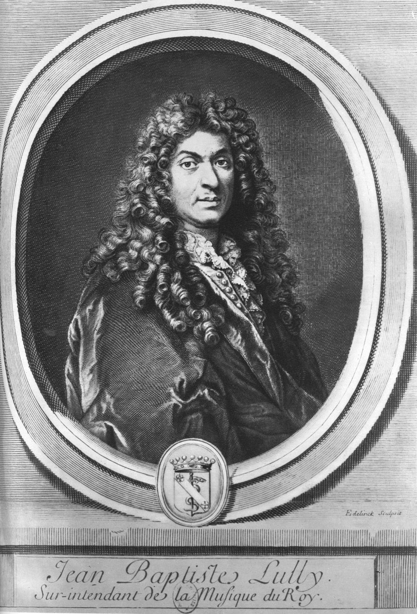Jean-Baptiste Lully, firenzeläissyntyinen ranskalainen säveltäjä tekijältä Gérard Edelinck