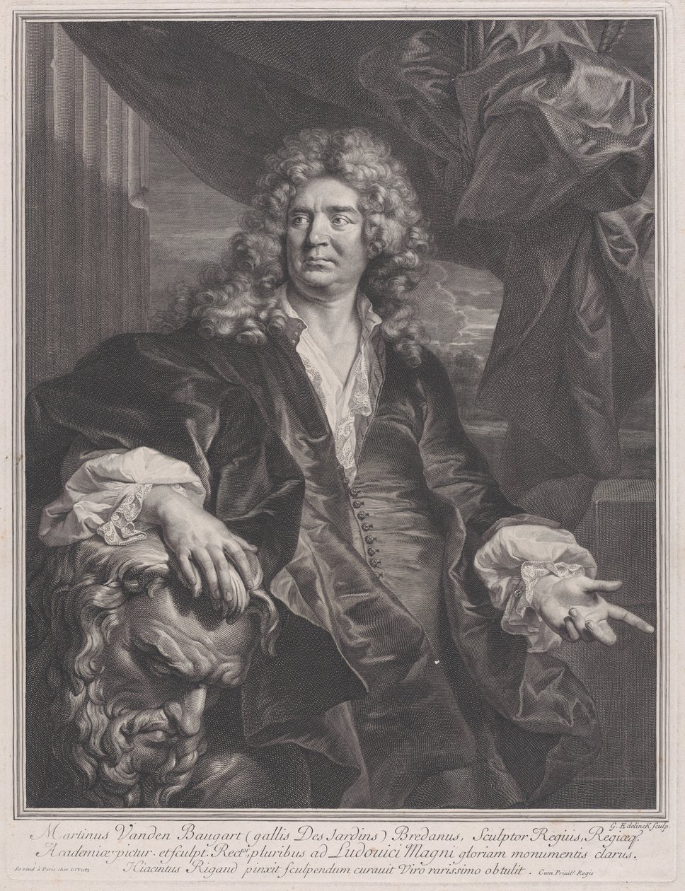 Martin Vanden Bogaert, nimeltään Desjardins, 1698. tekijältä Gérard Edelinck