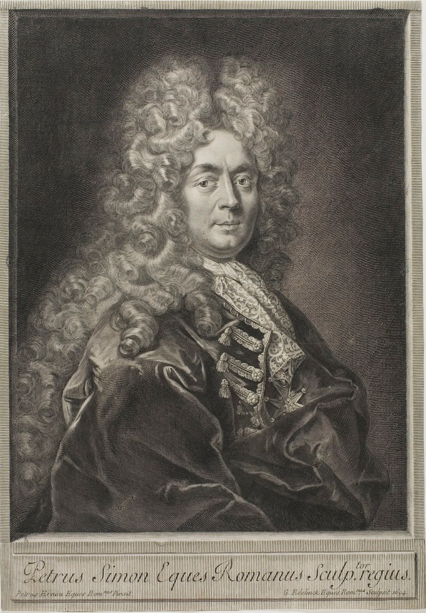 Pierre Simon, kaivertaja tekijältä Gérard Edelinck
