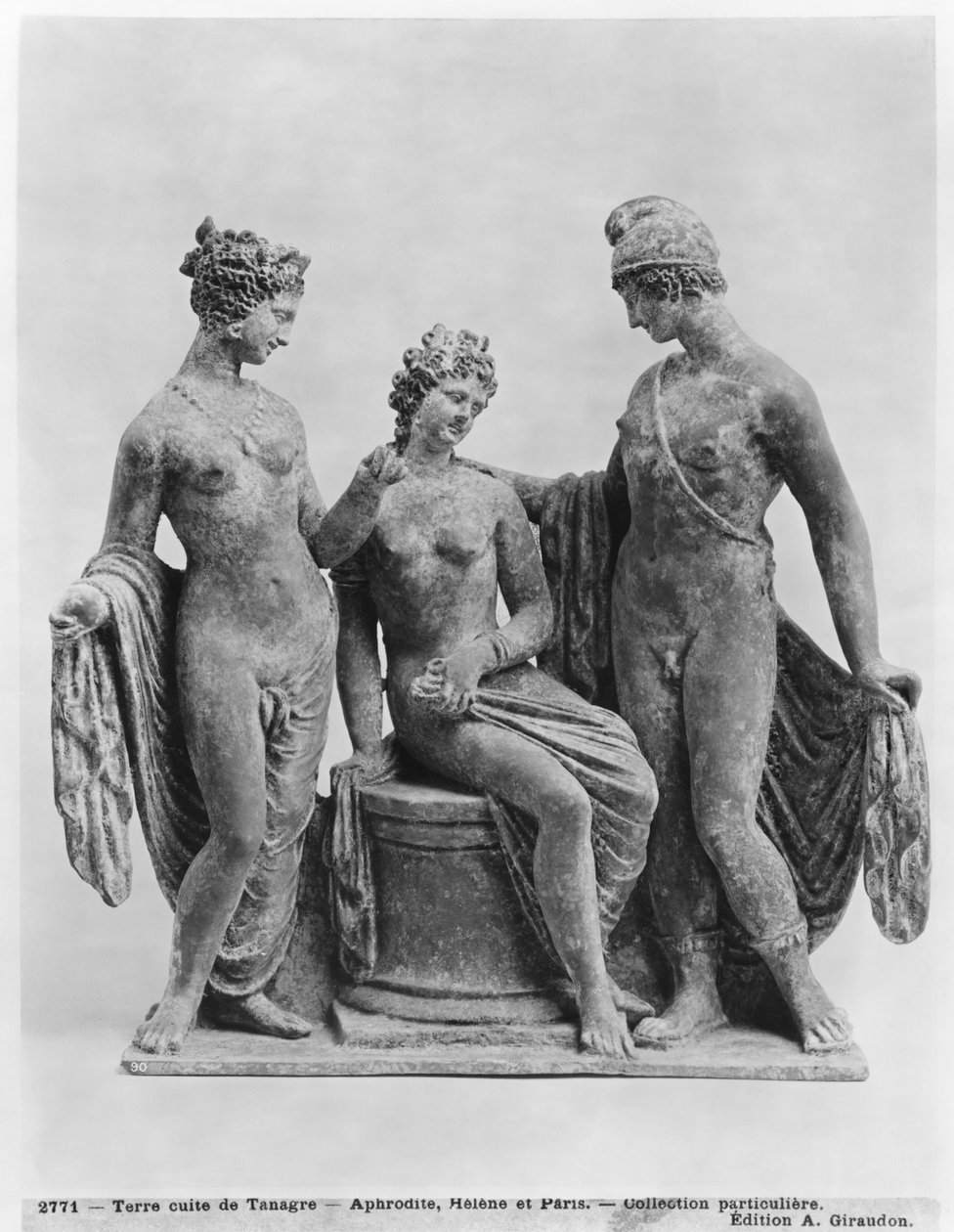 Aphrodite, Helen ja Paris, Tanagrasta (terrakotta) tekijältä Greek School