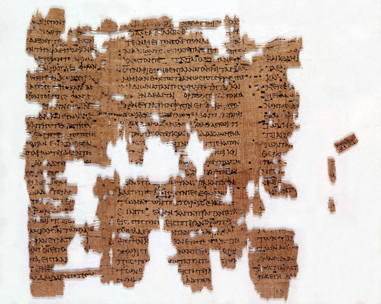 Kreikkalainen tieteellinen papyrus vuodelta 200 jKr. tekijältä Greek