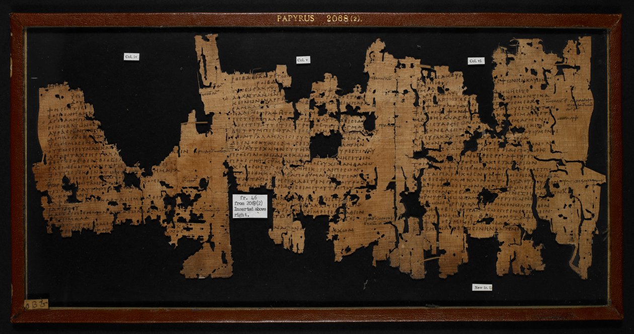 Papyrus 2068 (2) Sophocles’ Ichneutae (Trackers) tekijältä Greek