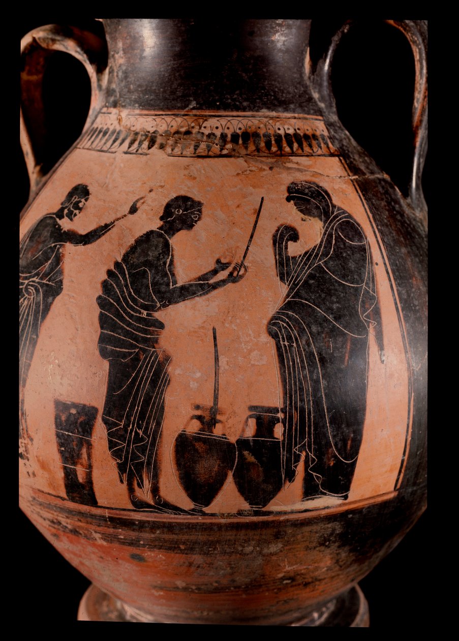 Öljyn myyjä (terrakottamaljakko) tekijältä Greek