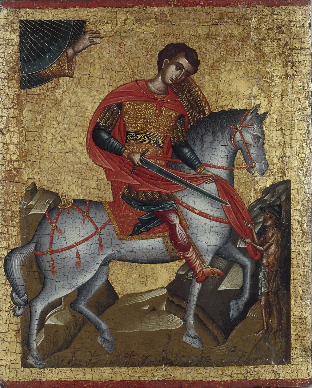 Saint Martin, n. 1500. tekijältä Greek icon.