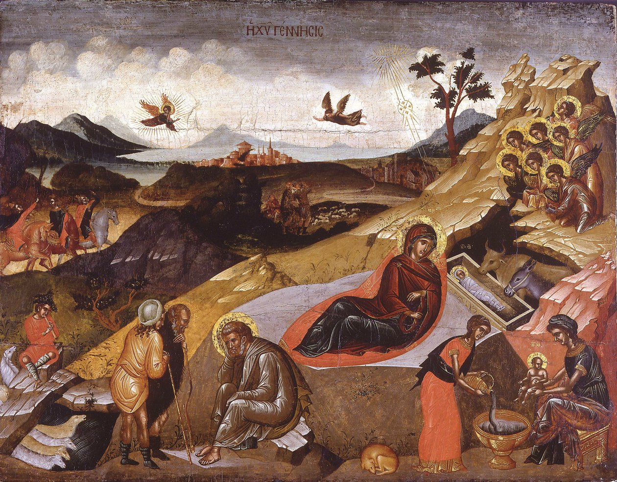 Kristuksen syntymä tekijältä Greek icon