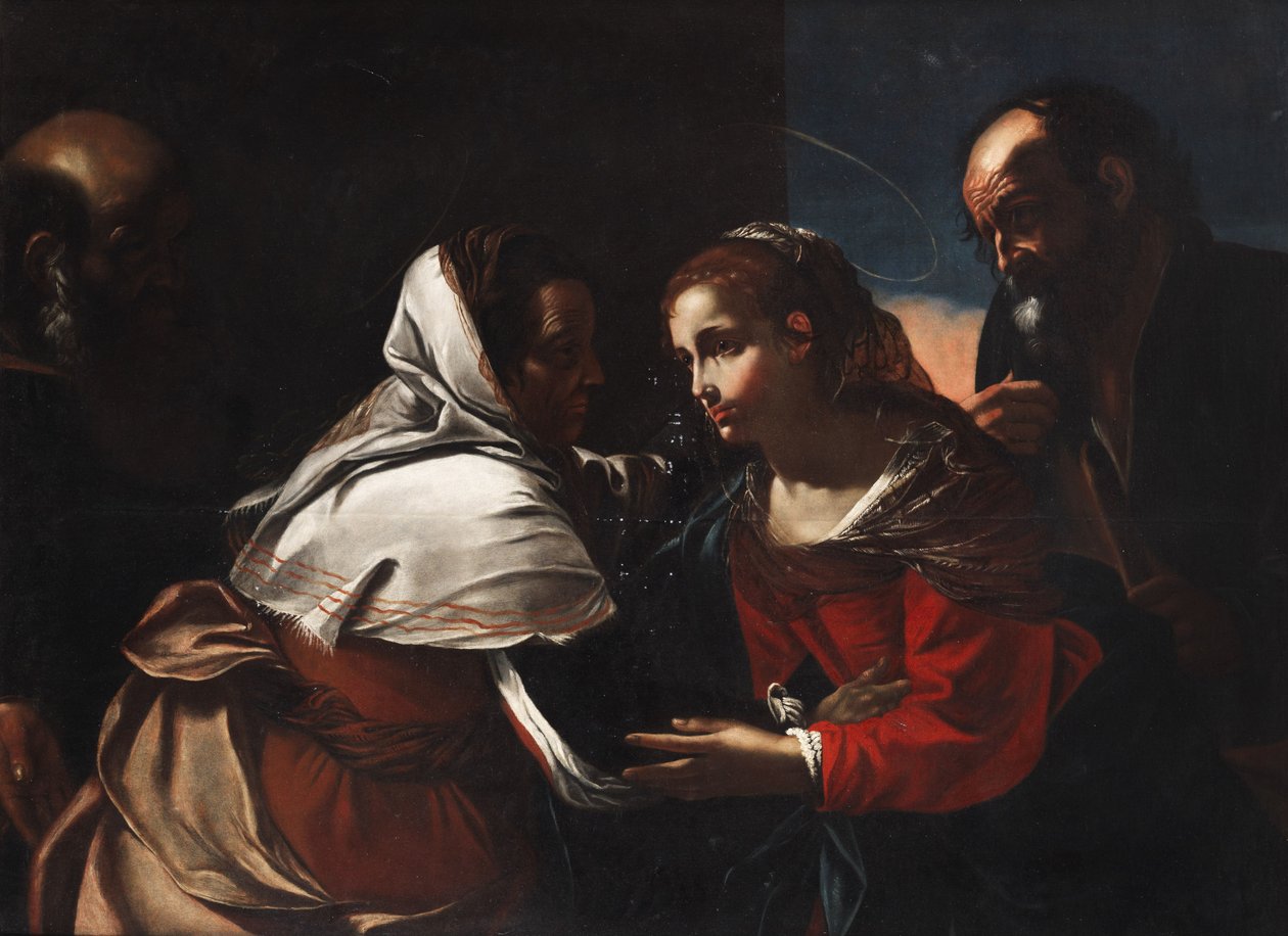 Maria ja Josef zu Besuch bei Elisabeth ja Zacharias tekijältä Gregorio Preti