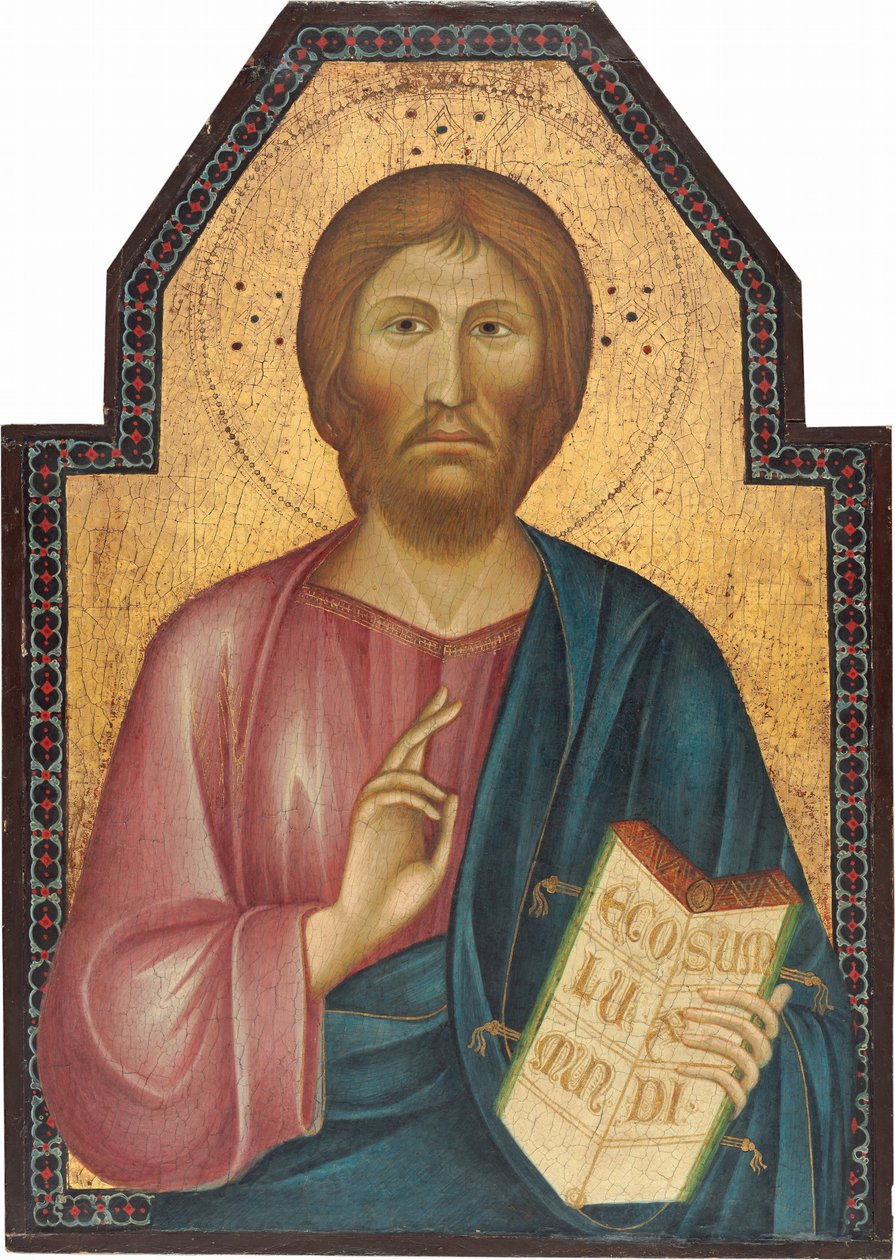Kristuksen siunaus, c. 1310. tekijältä Grifo di Tancredi