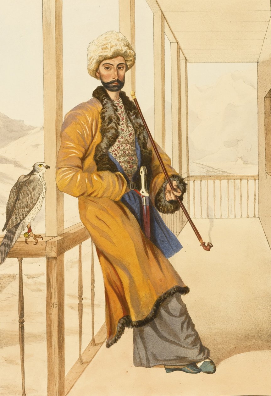 Kaukasialainen perinteinen mekko, 1840-luku tekijältä Grigori Grigorevich Gagarin