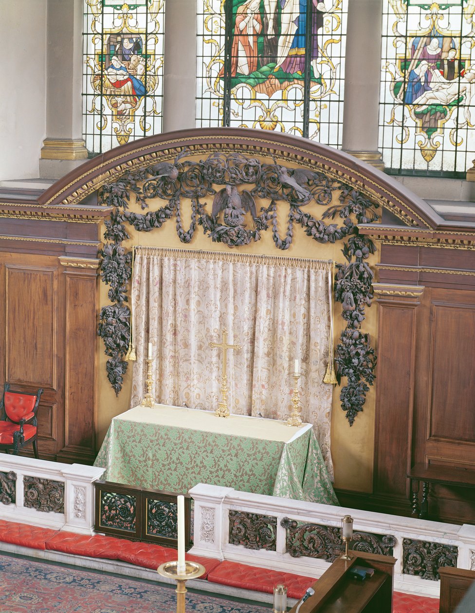 Reredos (puuta) tekijältä Grinling Gibbons