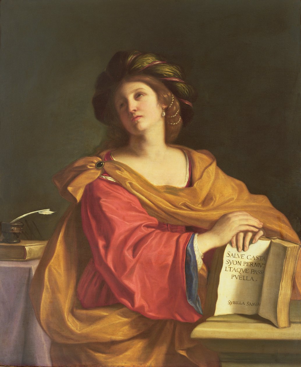 Samian Sibyl, 1644 tekijältä Giovanni Francesco Barbieri