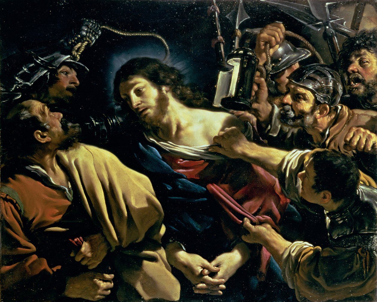 Kristuksen pettäminen, noin 1621 tekijältä Giovanni Francesco Barbieri