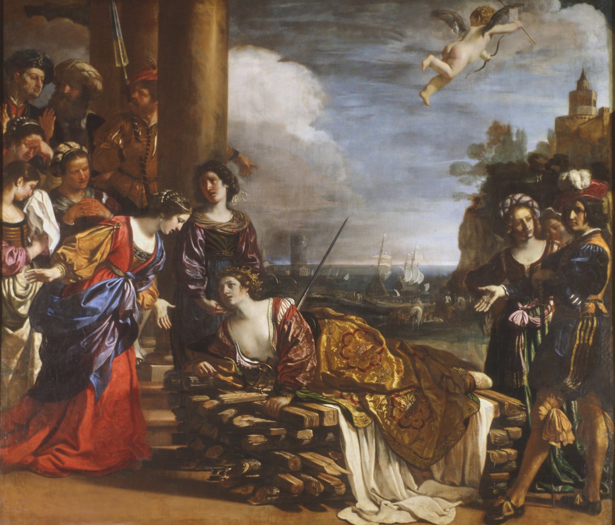 Didon kuolema, 1631 tekijältä Giovanni Francesco Barbieri