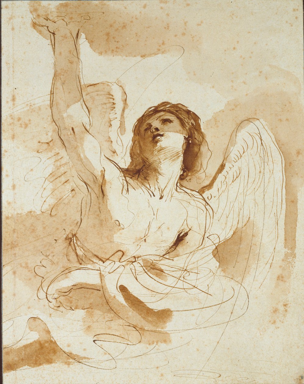 Enkeli, 1600-luvun alku tekijältä Guercino