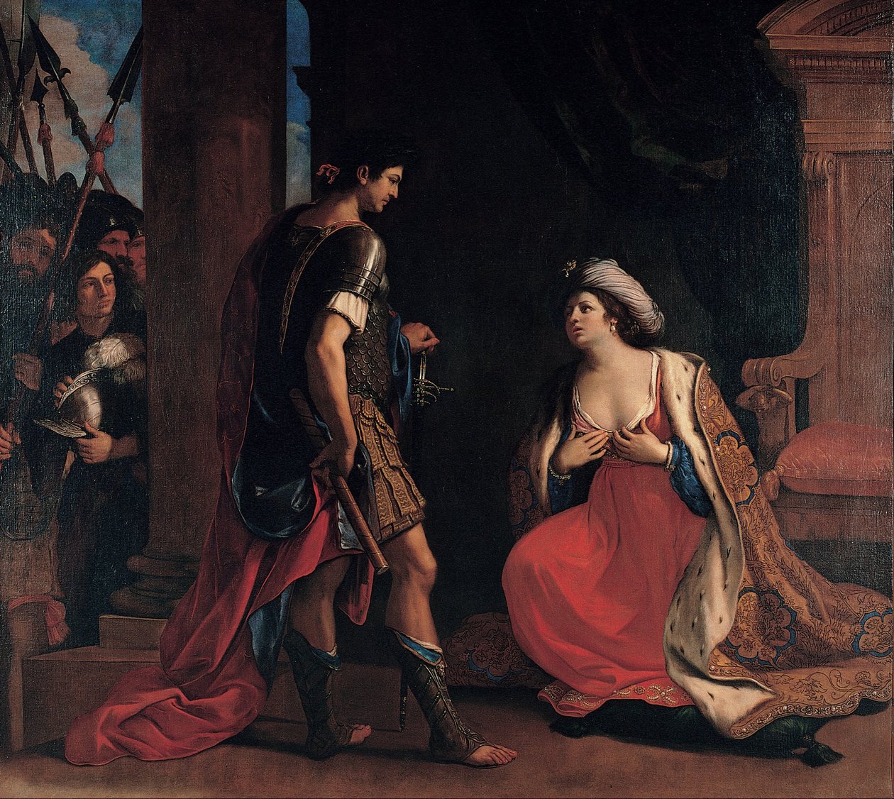 Kleopatra ja Octavianus tekijältä Guercino