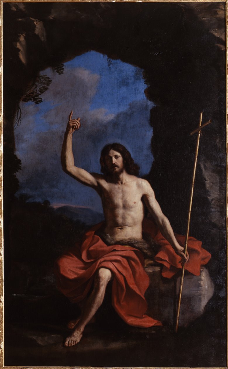 Guercino, Johannes Kastaja erämaassa, 1650. tekijältä Guercino