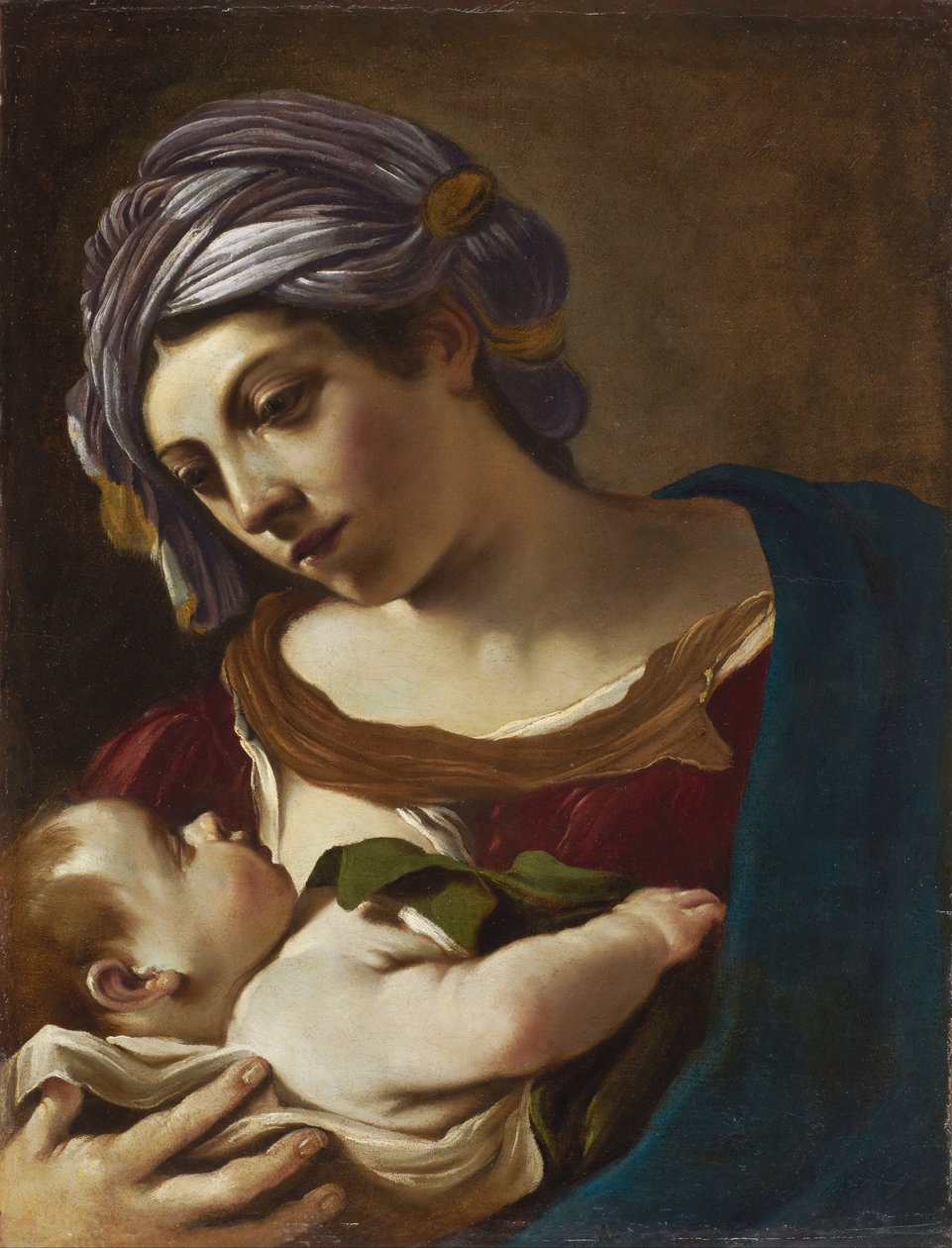 Madonna ja lapsi tekijältä Guercino