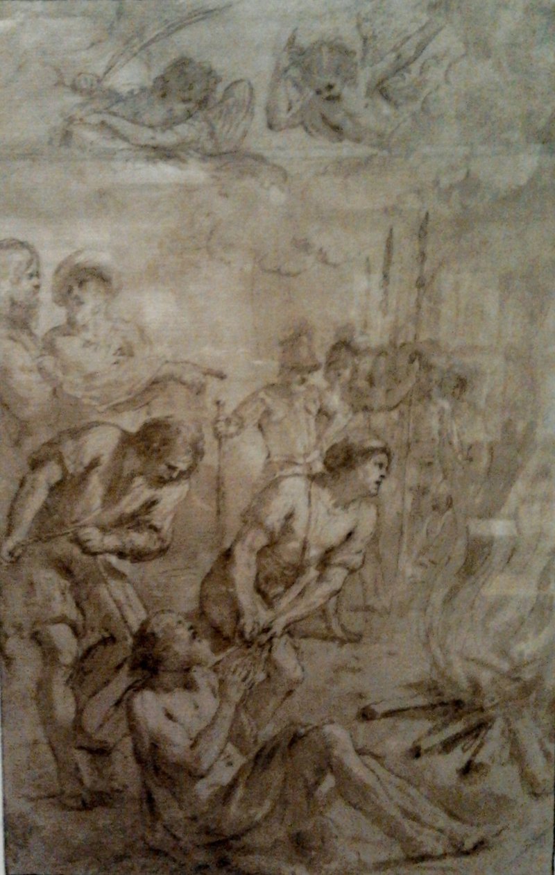 Pyhän Barnabaan marttyyrikuolema. tekijältä Guercino