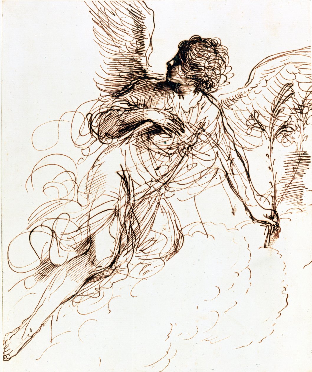 Enkelitutkimus, c1611-1666 tekijältä Guercino