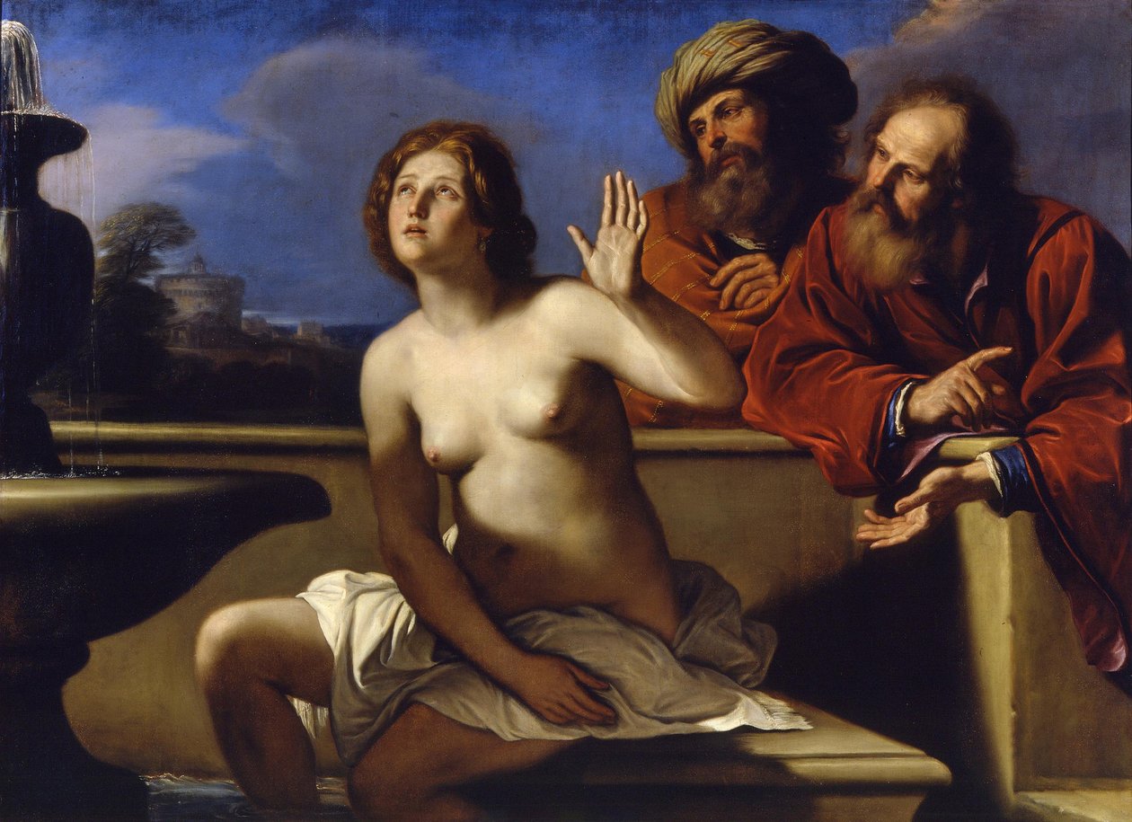 Susanna ja vanhimmat, 1649-1650 tekijältä Guercino