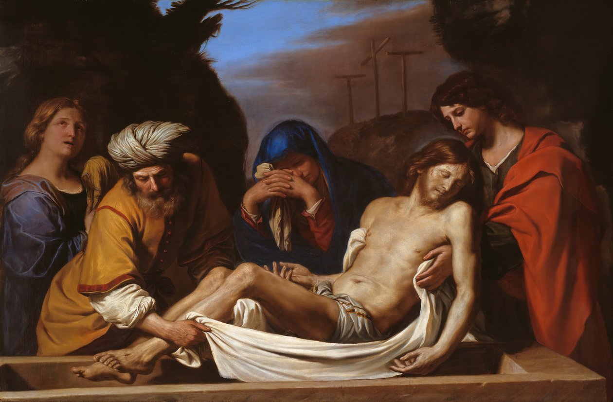 The Tombment, c. 1656. tekijältä Guercino
