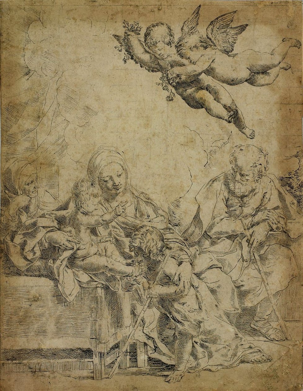 Pyhä perhe tekijältä Guido Reni