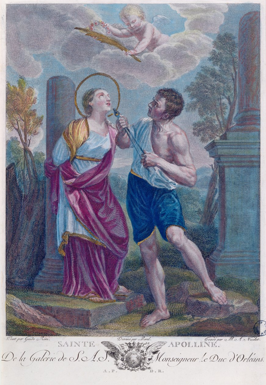 St. Apollonia (värikaiverrus) tekijältä Guido Reni