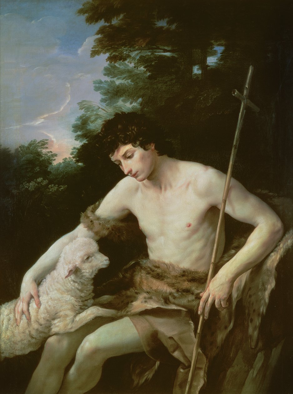 Johannes Kastaja erämaassa, noin 1625. tekijältä Guido Reni