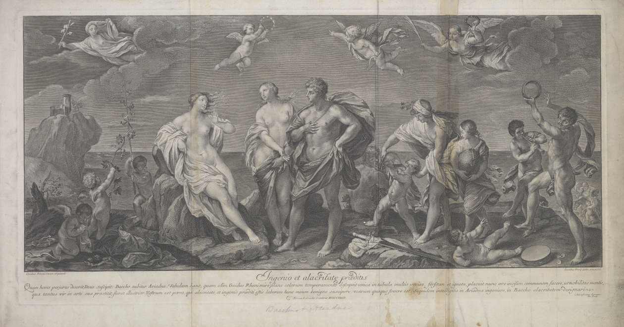 Bacchus și Ariadnefinnish tekijältä Guido (after) Reni