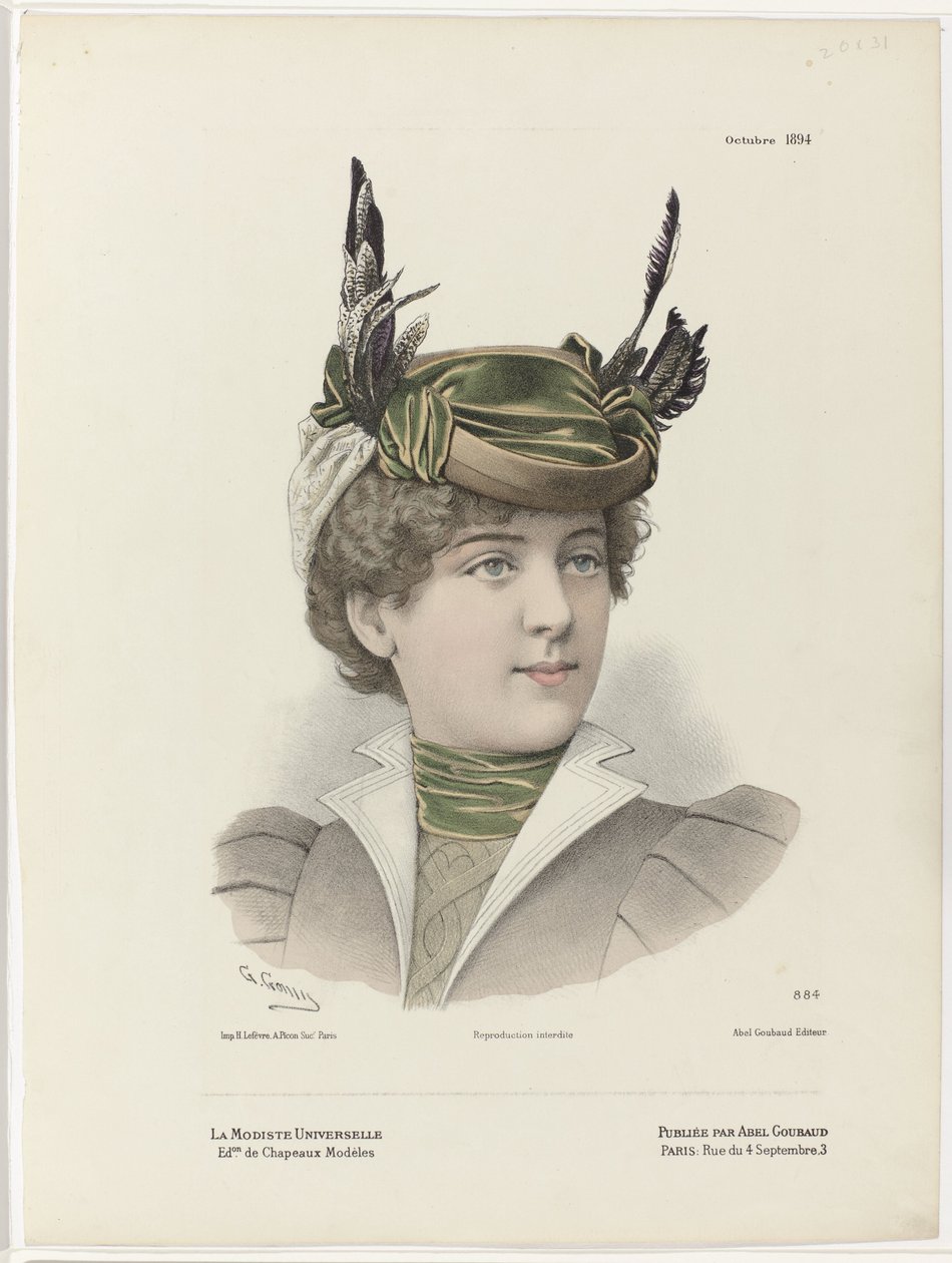 The Universal Milliner, lokakuu 1894, nro 884 tekijältä Guido Gonin