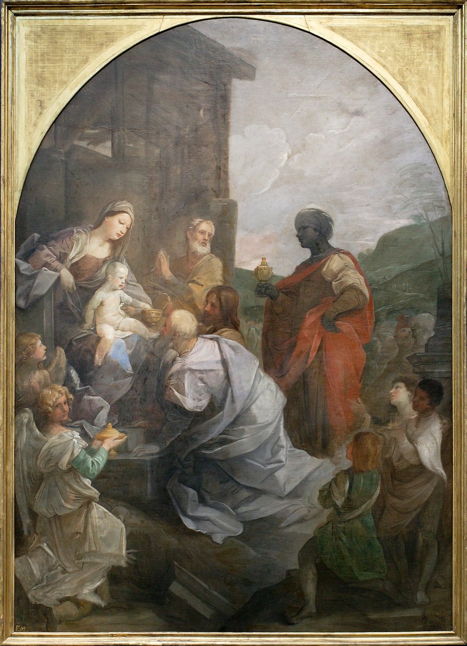 Maagien palvonta, 1642. tekijältä Guido Reni