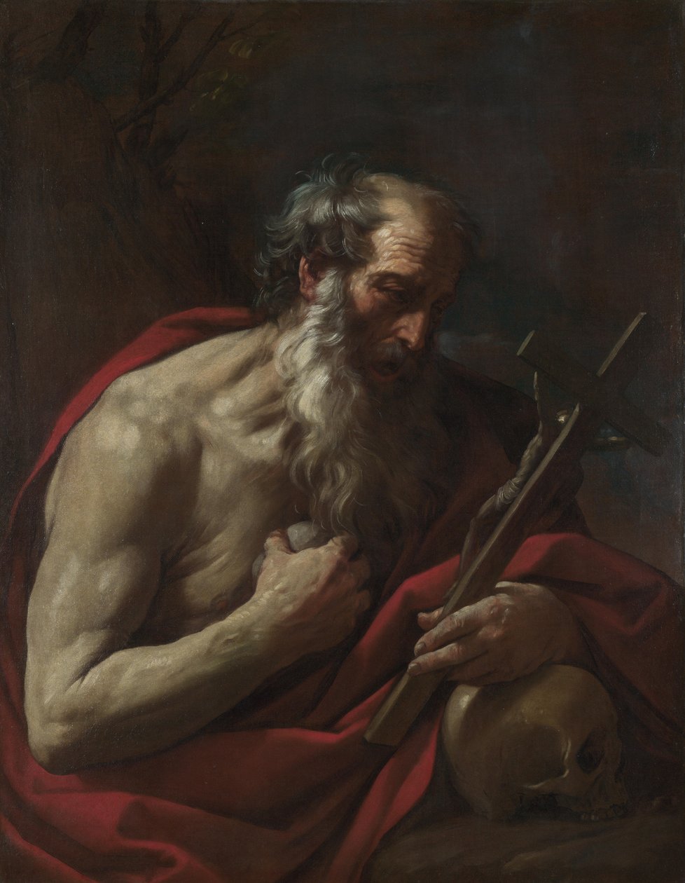 Pyhä Hieronymus, noin 1624-1625. tekijältä Guido Reni