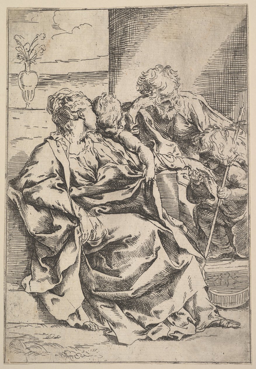Pyhä perhe, n. 1595-1600. tekijältä Guido Reni