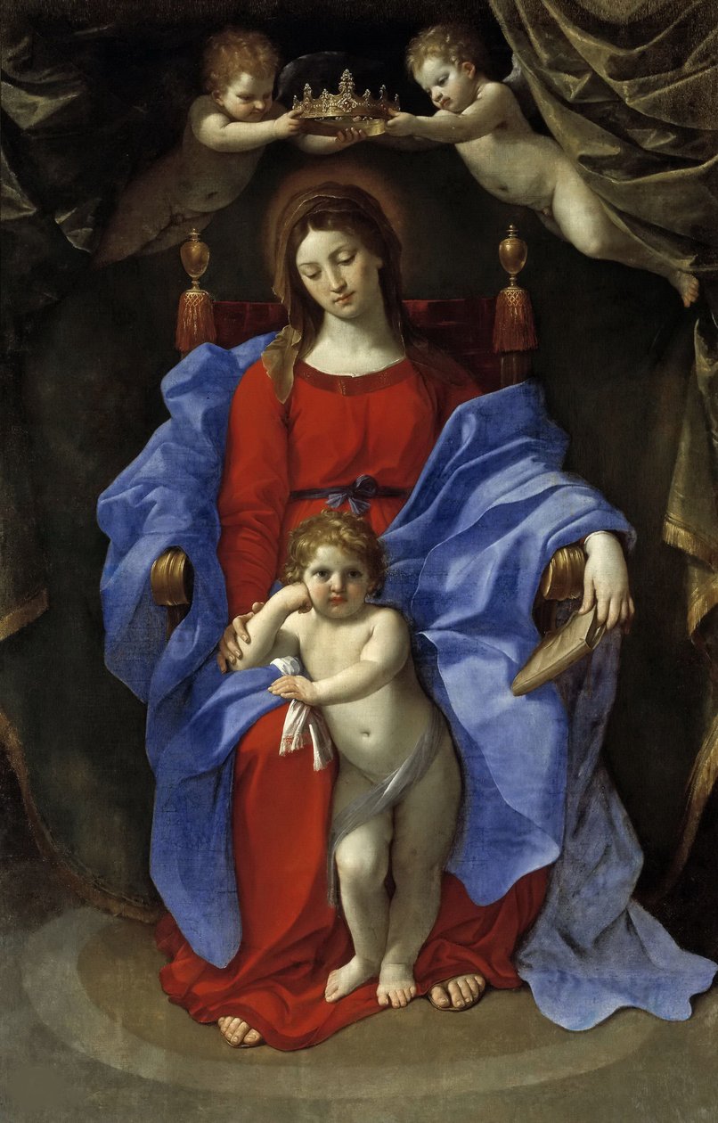 Neitsyt ja lapsi valtaistuimelle, 1625. tekijältä Guido Reni