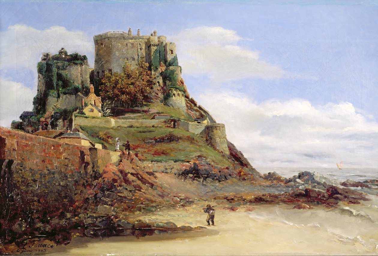 Näkymä Jerseystä, 1883 tekijältä Guillaume Romain Fouace