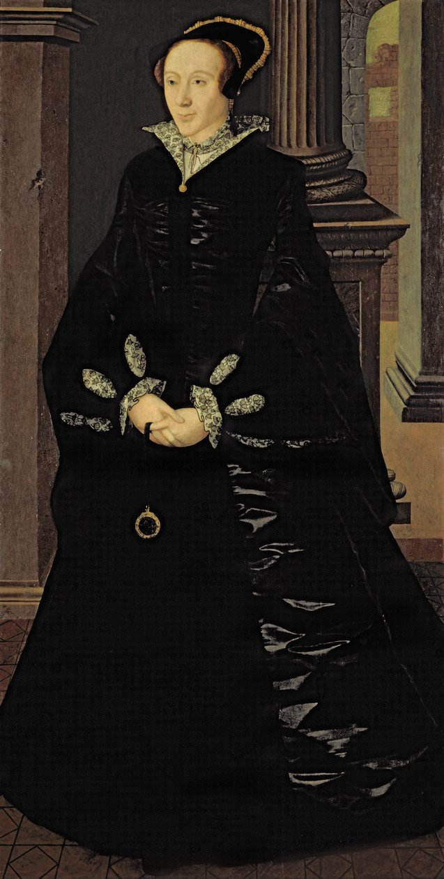 Muotokuva mustapukuisesta naisesta, luultavasti Lady Margaret Arundell, n. 1553 tekijältä Guillaume Scrots