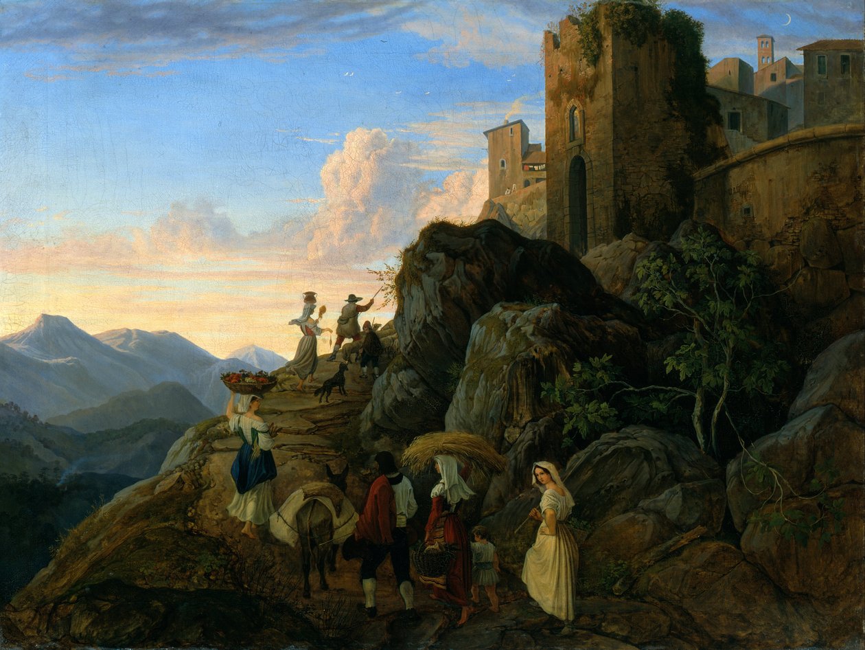 Civitella (ilta) tekijältä Gustav Karl Ludwig Richter