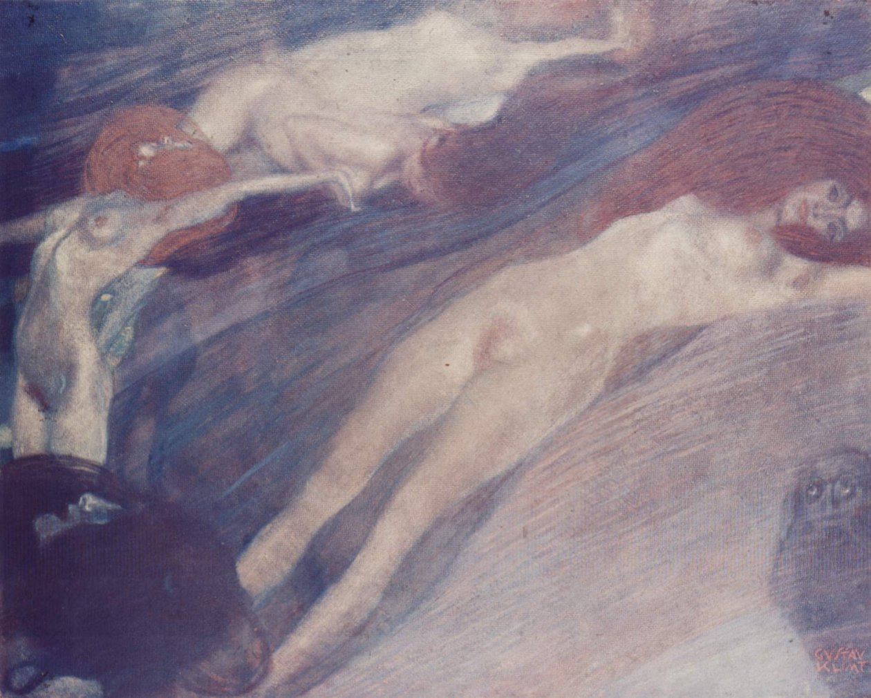 Bewegte Wasser tekijältä Gustav Klimt