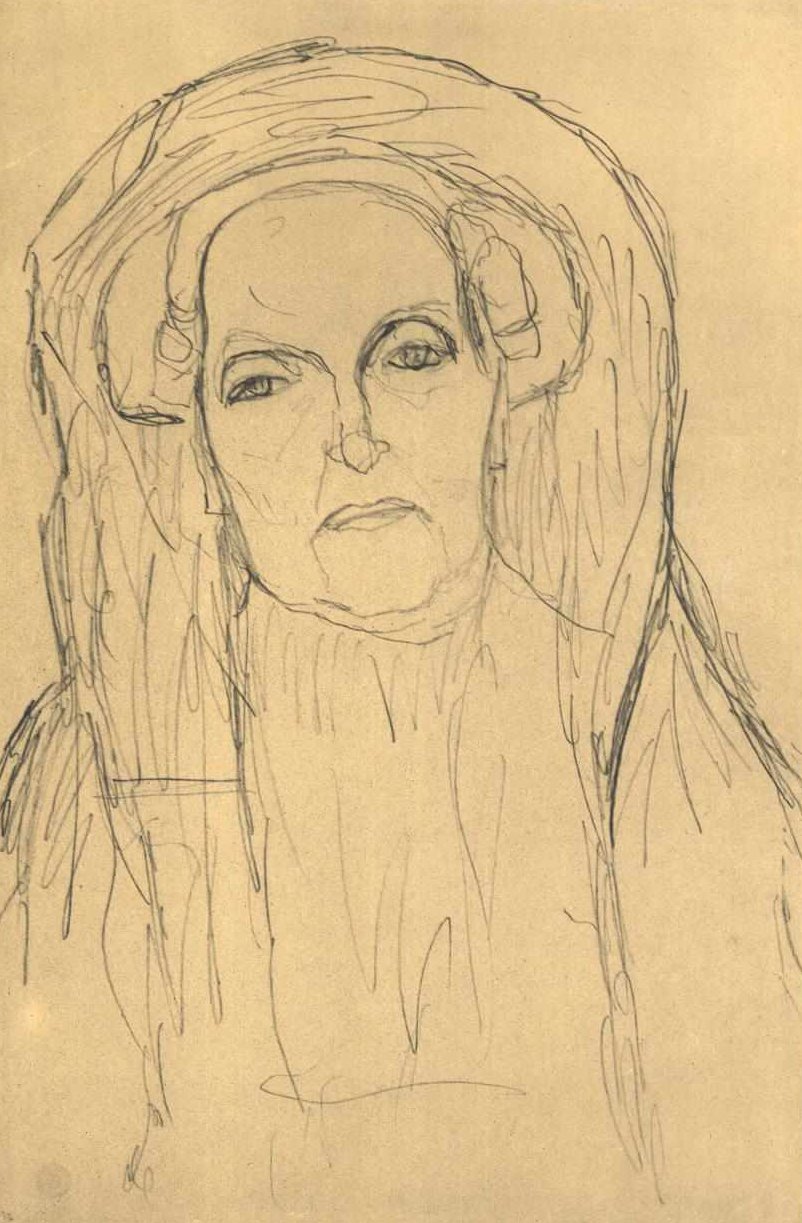 Brustbild einer alten Frau tekijältä Gustav Klimt