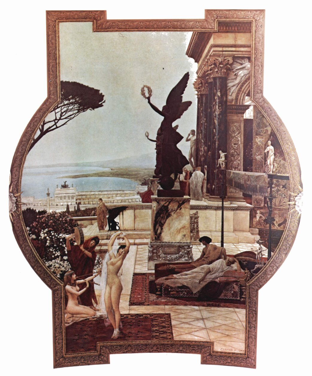 Das Theatre von Taormina tekijältä Gustav Klimt