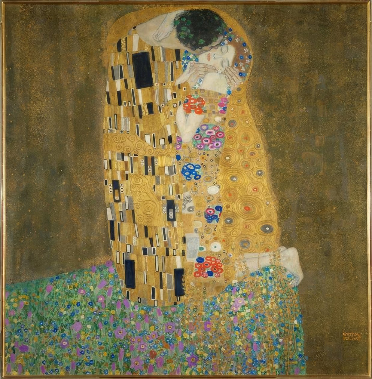 Der Kuß tekijältä Gustav Klimt