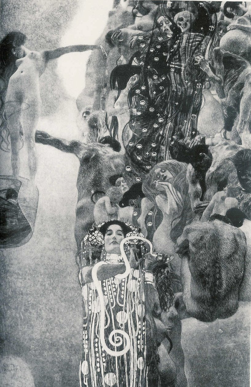 Fakultätsbild Medizin tekijältä Gustav Klimt