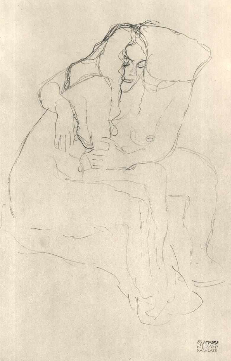 Freundinnen tekijältä Gustav Klimt