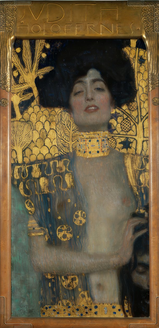 Judith mukana Haupt des Holofernes tekijältä Gustav Klimt