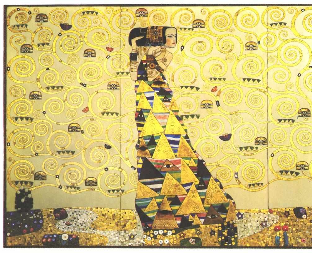 Klimt - Werkvorlage zum Stocletfries - Erwartung tekijältä Gustav Klimt