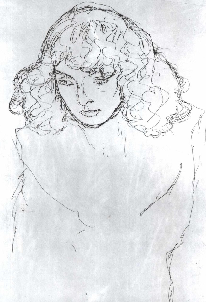 Mädchenkopf tekijältä Gustav Klimt