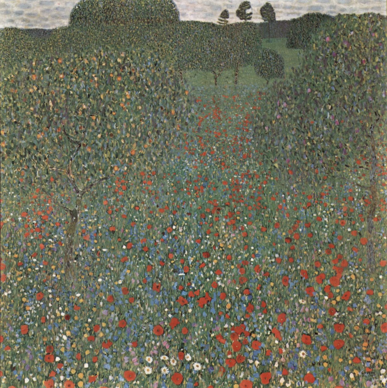Mohnfeld tekijältä Gustav Klimt