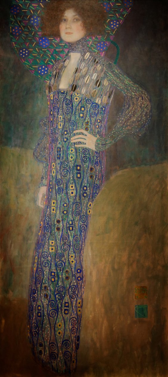 Muotokuva Emilie Flöge tekijältä Gustav Klimt