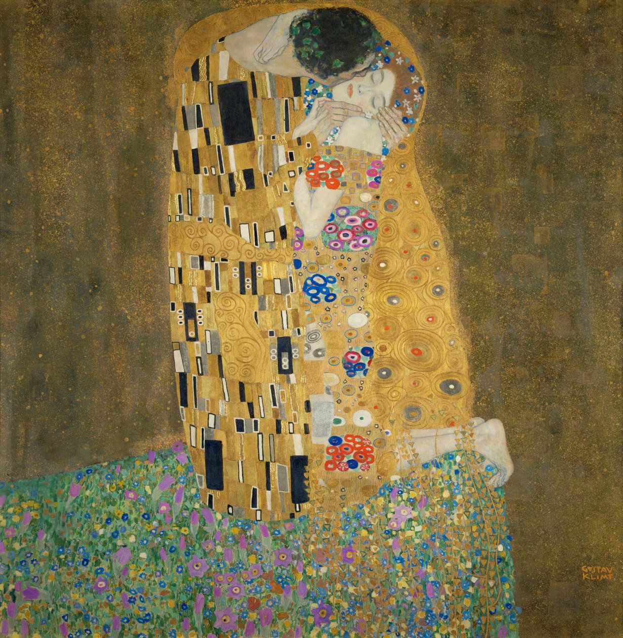 Der Kuss tekijältä Gustav Klimt