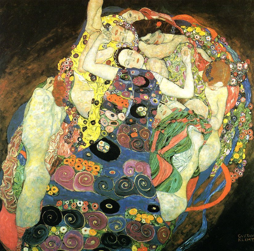 Neitsyet tekijältä Gustav Klimt