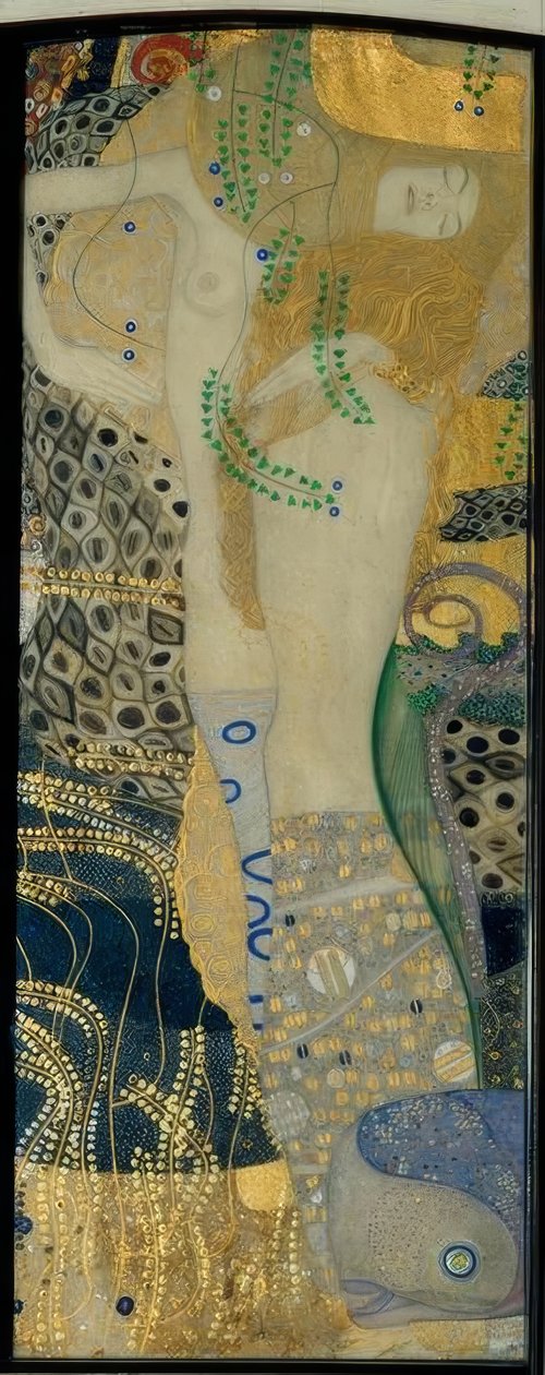 Wasserschlangen I tekijältä Gustav Klimt